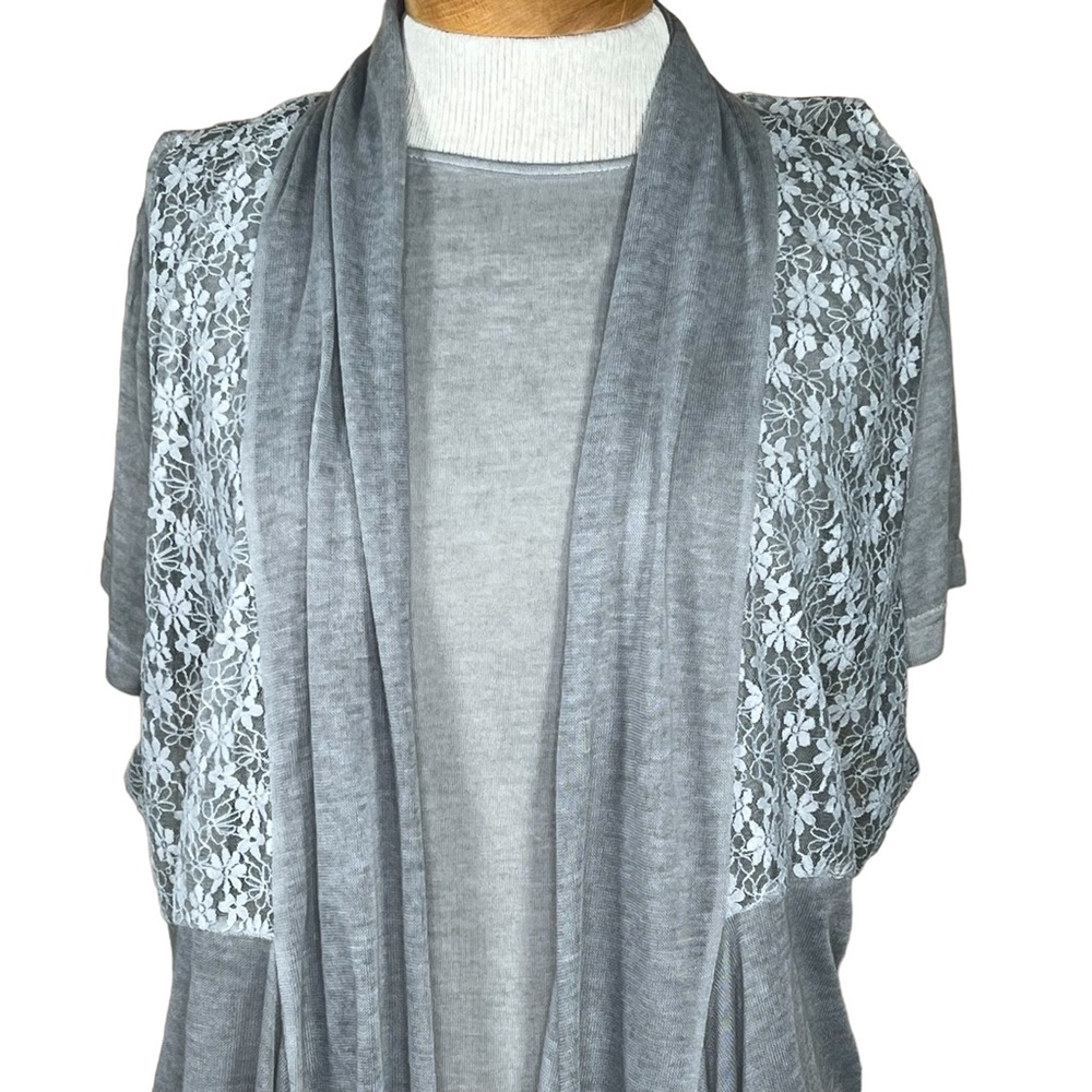 Simply Couture Tunic Length Lace & Knit Vest With Top 1XL May Fit L/XL N… - Picture 2 of 15
